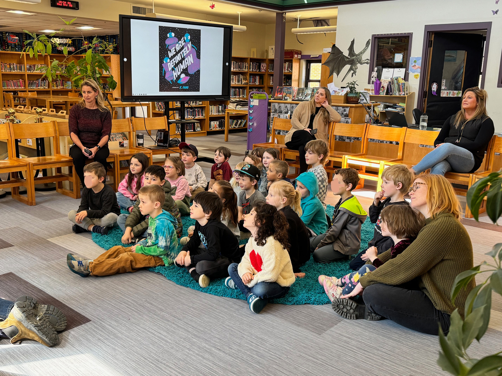 GSB students in grades K, 2 and 3 enjoyed an excellent visit with Artist and Author X.Fang on Wednesday, April 8th.
