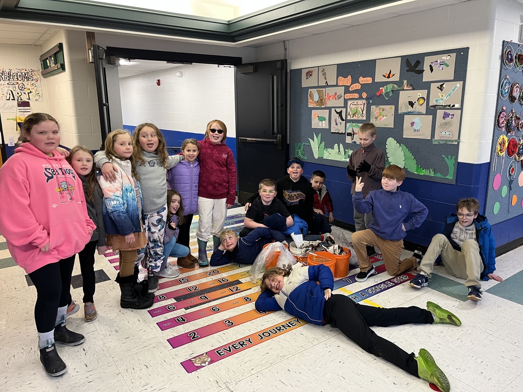 In honor of Earth Month, students are learning about beneficial bugs and then head out to clean up around our school. 