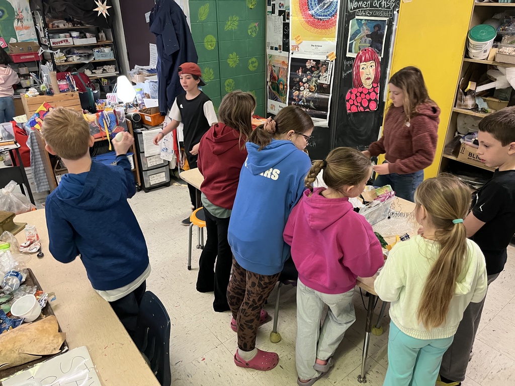 In honor of Earth Month, students are learning about beneficial bugs and then head out to clean up around our school. 