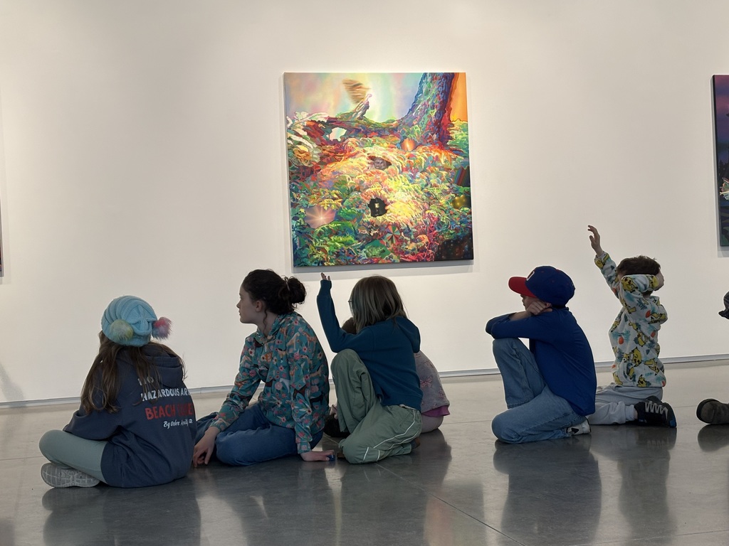 5th graders visited the Center for Maine Contemporary Art with Ms. Rey