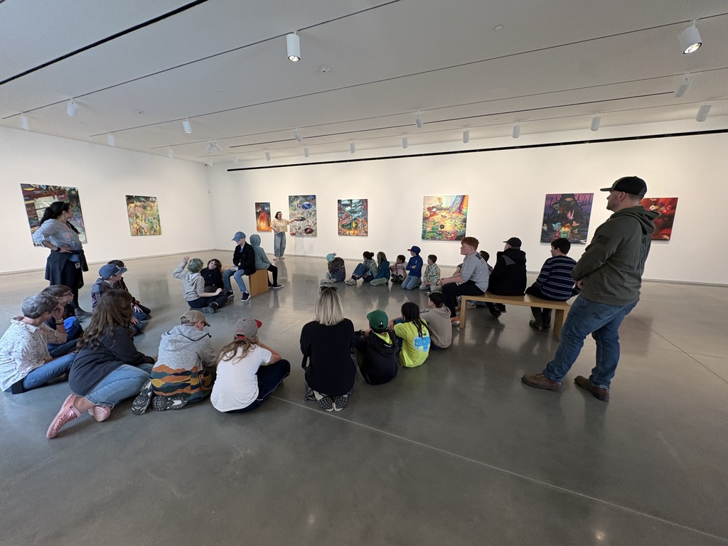5th graders visited the Center for Maine Contemporary Art with Ms. Rey