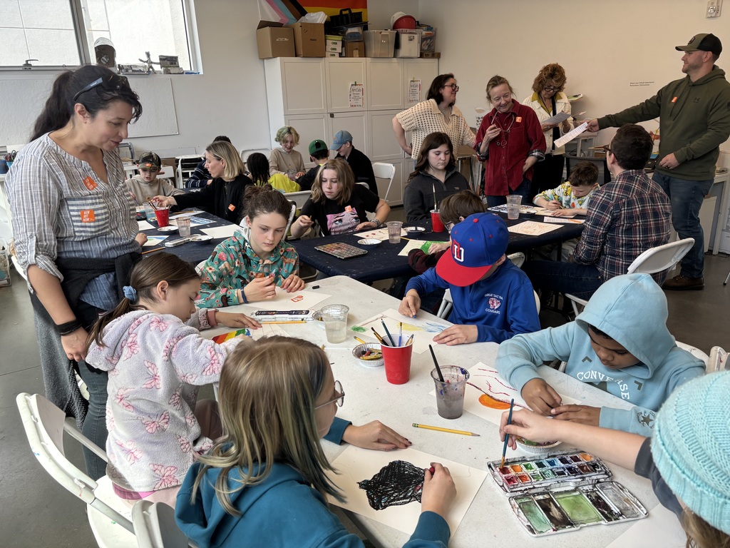 5th graders visited the Center for Maine Contemporary Art with Ms. Rey