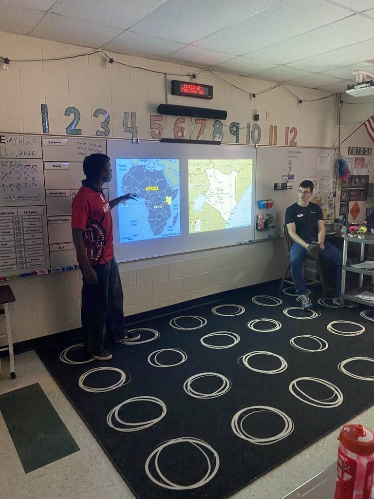 Residential students from Lincoln Academy came to present to our 5th and 6th graders about their home countries and customs.