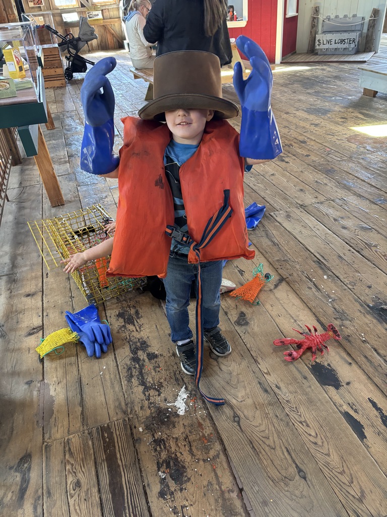 Pre-K visited Maine Maritime Museum and learned all about lobsters and the lobsering in Maine. They also enjoyed the Chris Van Dusen exhibit and playing on the museums outdoor pirate's ship.
