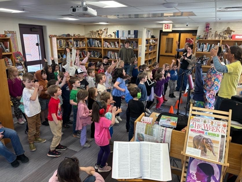 The musical group Kind Kids came to GSB to perform for pre-k and kindergarten. 