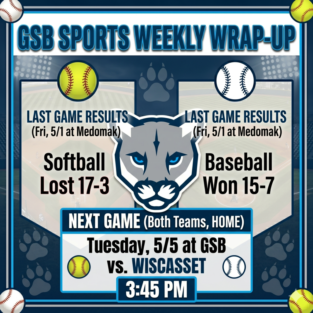 Watch the live stream here - https://www.youtube.com/@GSBCougars/streams