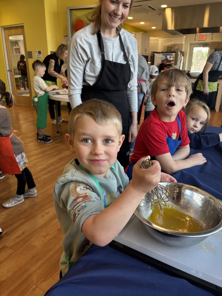 Pre-K cooked up some quinoa salad and break at FARMS