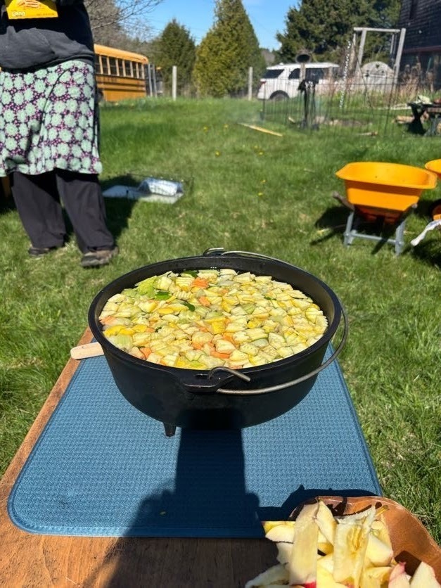 GSB Pre-K read and then make Community Soup!