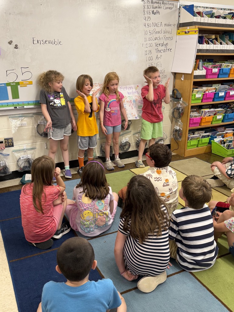 Mrs. Verney’s Class had fun working with Ms. Teralyn from Story Tree Theatre.
