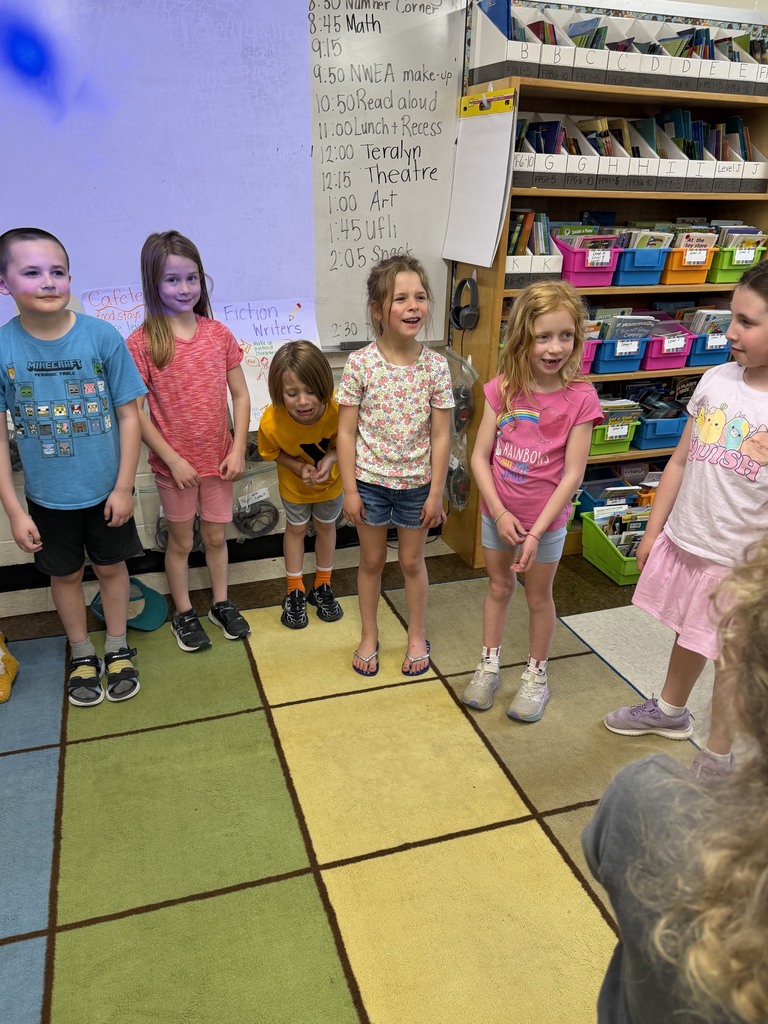 Mrs. Verney’s Class had fun working with Ms. Teralyn from Story Tree Theatre.