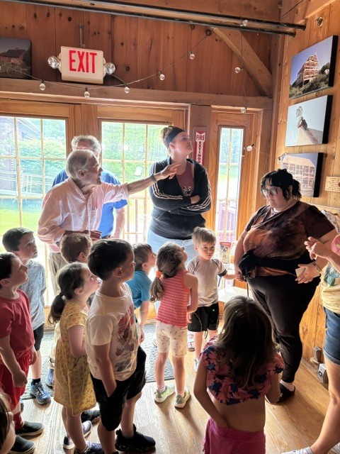Pre-K visited Carpenter’s Boat Shop and learned about the process of making Mohegan Skiffs