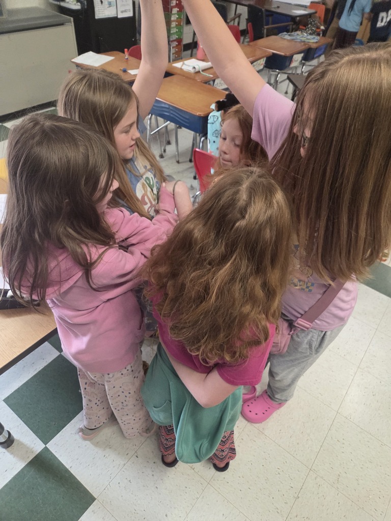 Ms Tracy's class earned a celebration day that included pjs, stuffed animals, team building activities, and lots of laughter.
