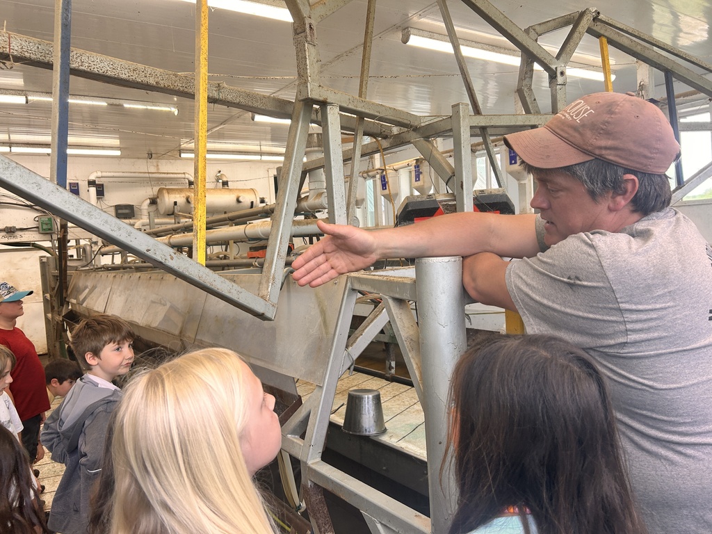 The Milkhouse Dairy Farm and Creamery in Monmouth gave 2nd graders a guided tour of their livestock barns and pastures