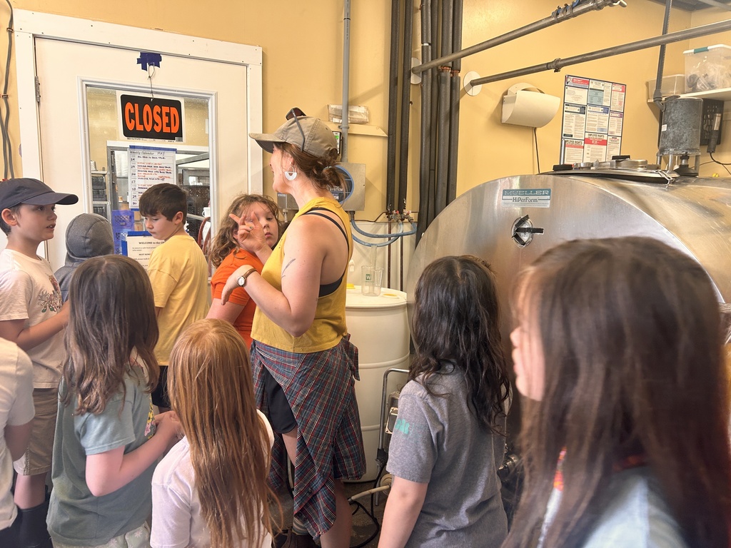 The Milkhouse Dairy Farm and Creamery in Monmouth gave 2nd graders a guided tour of their livestock barns and pastures
