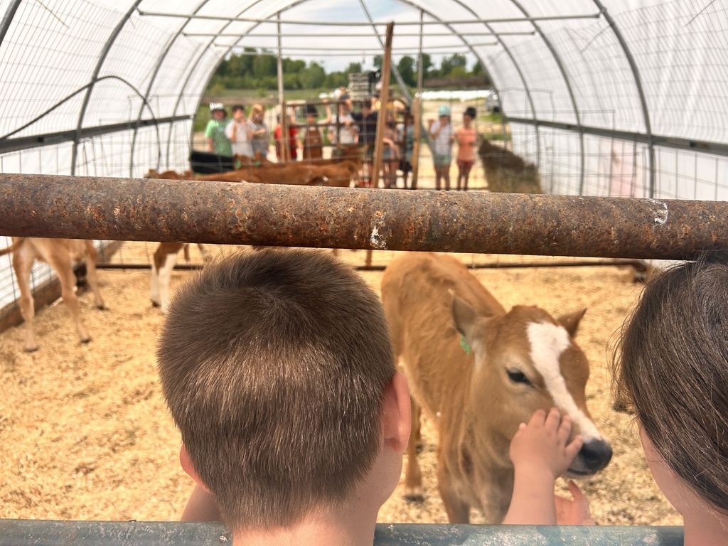 The Milkhouse Dairy Farm and Creamery in Monmouth gave 2nd graders a guided tour of their livestock barns and pastures