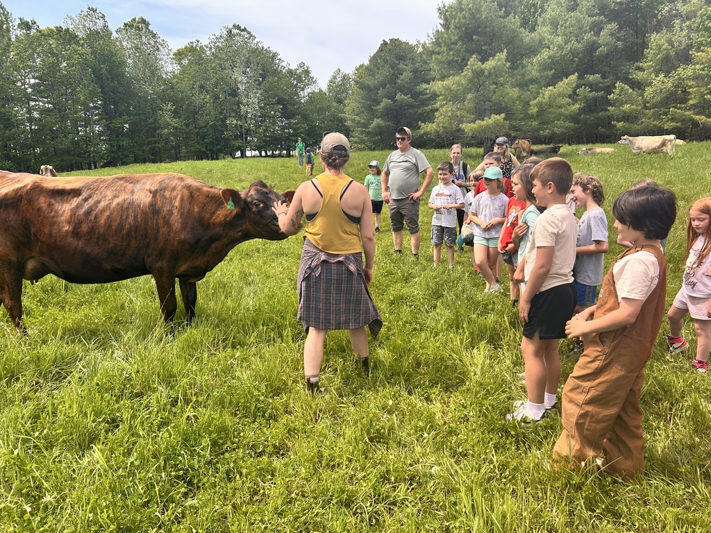 The Milkhouse Dairy Farm and Creamery in Monmouth gave 2nd graders a guided tour of their livestock barns and pastures