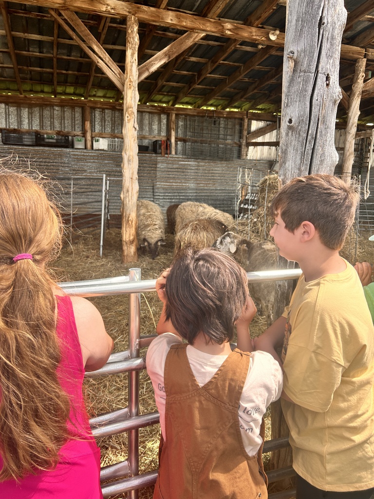 The Milkhouse Dairy Farm and Creamery in Monmouth gave 2nd graders a guided tour of their livestock barns and pastures