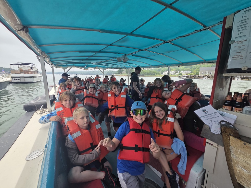 Our third graders concluded our marine studies with a trip down the Damariscotta River. Students even took over the microphone to share information with their classmates. What an amazing experience.