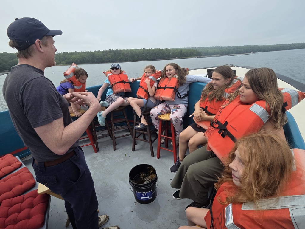 Our third graders concluded our marine studies with a trip down the Damariscotta River. Students even took over the microphone to share information with their classmates. What an amazing experience.