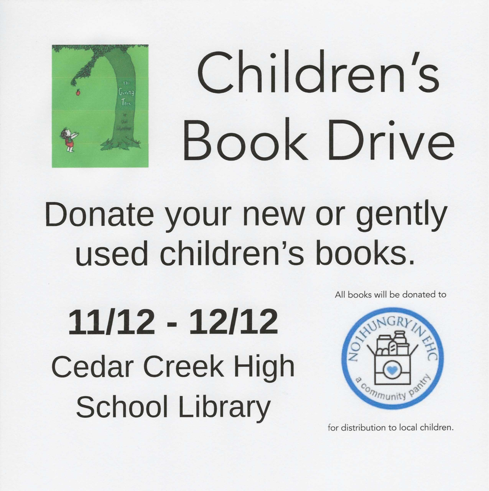 NO1HUNGRYINEHC BOOK DRIVE