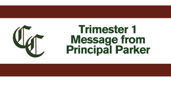 Trimester 1 Message