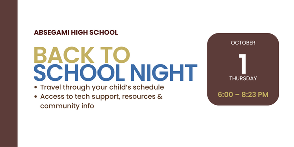 ahs back to school night 10/1 6pm-8:23pm