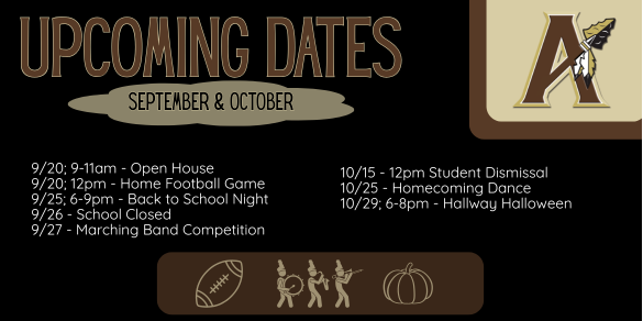 important dates for ahs high school