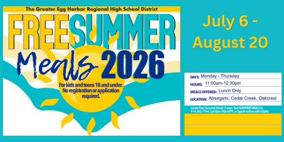 Free Summer Lunch Program July 6-Aug 20, Mon-Thurs