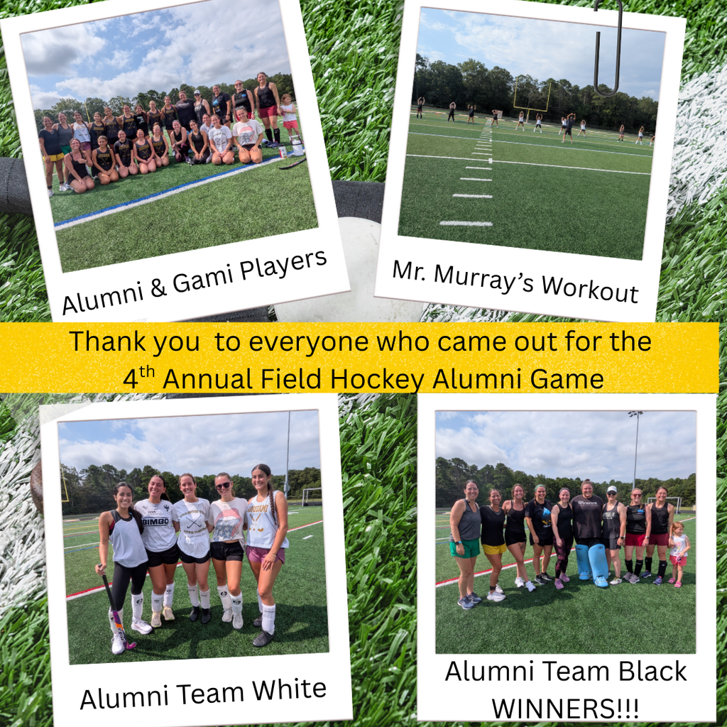Girls Field Hockey had an alumni game where two groups of girls played. The black team won.