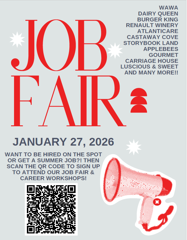 absegami is hosting a job fair. the date is jan 2026