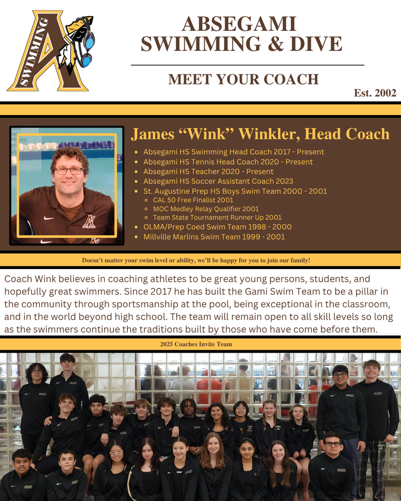 details on head swimming coach, winkler
