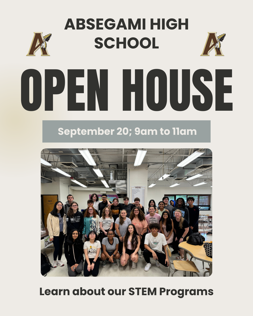 join AHS's open house on 9/20 from 9-11am