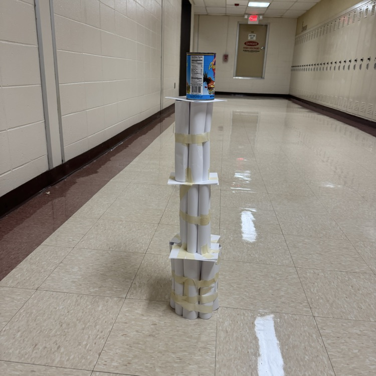 paper tower supporting can