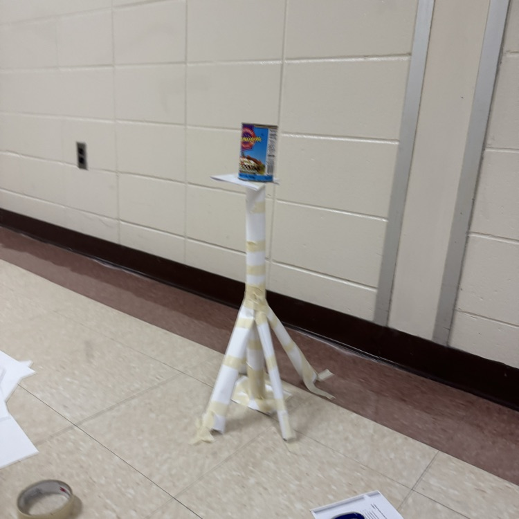 paper tower supporting can
