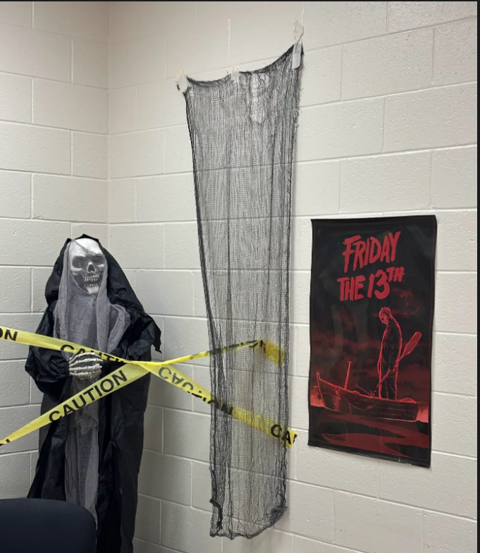 creepy wall display