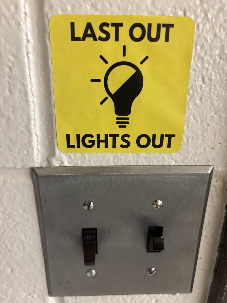 Last Out Lights Out sticker