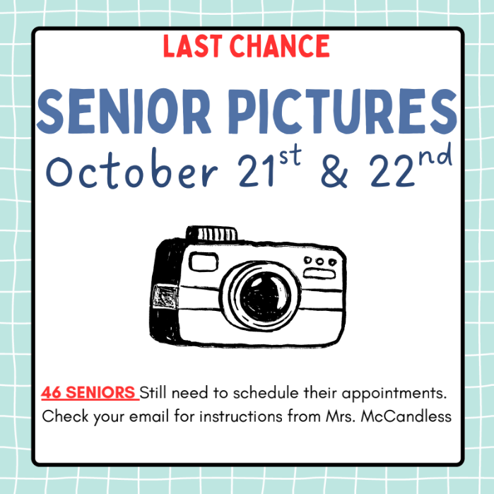 seniors last chance to take their pictures