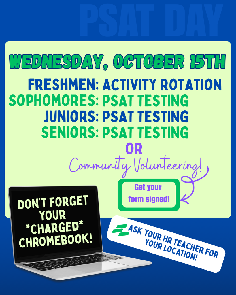 PSAT day is oct 15