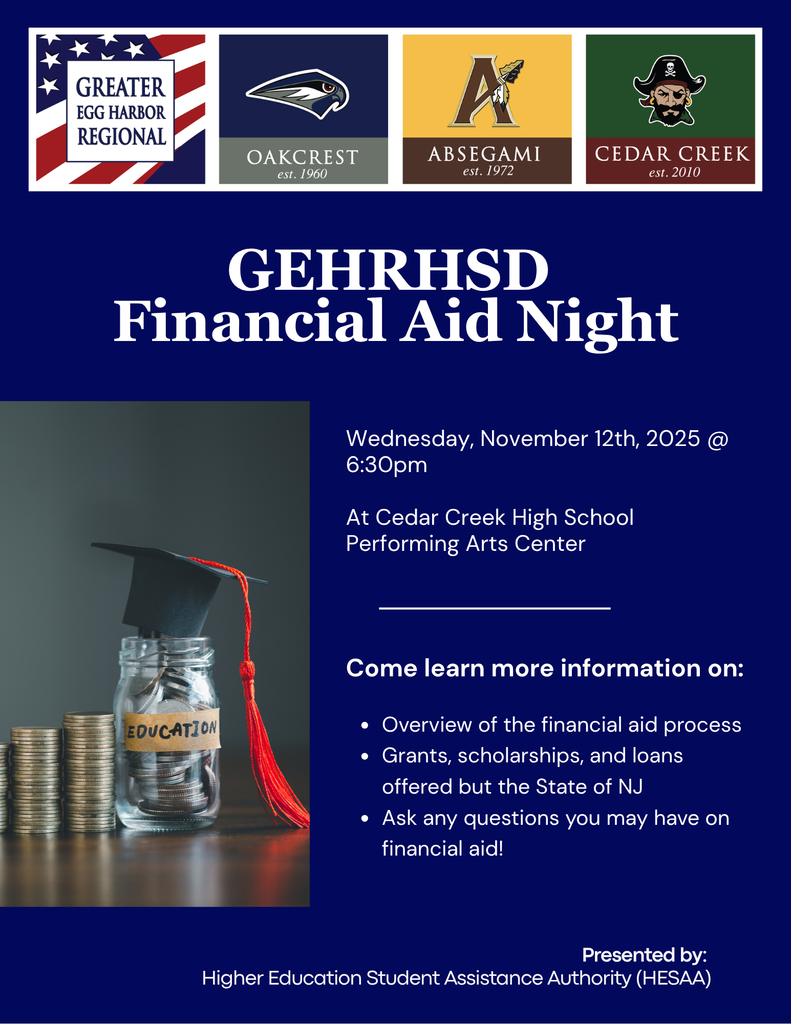 financial aid support night is on nov 12 at 630 at cedar creek
