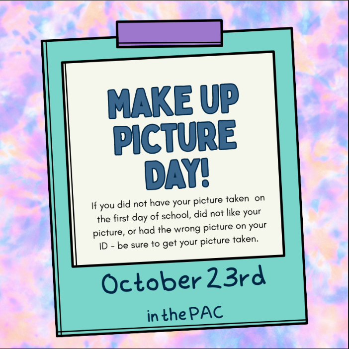 make up picture day is oct 23