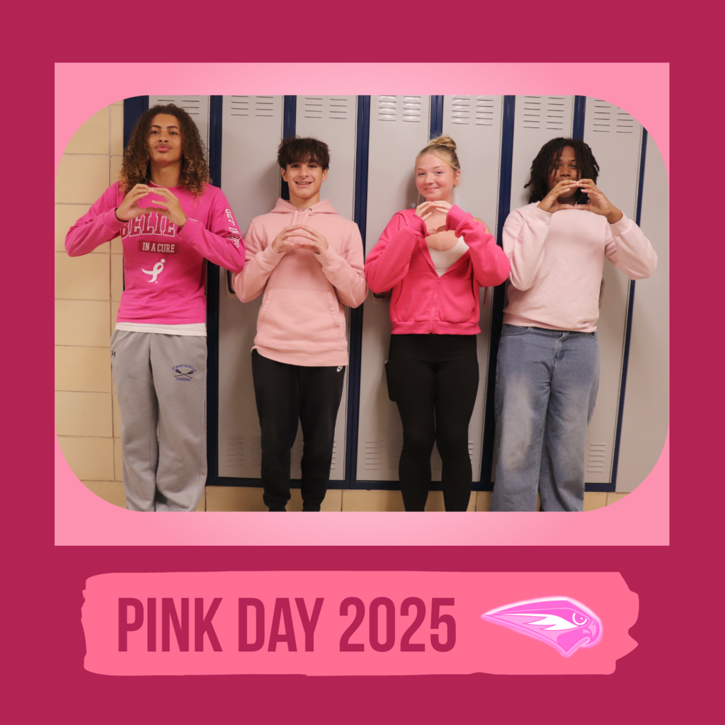 On October 17th, students and staff came together for a group photo on the football field dressed in pink to show their support in raising awareness for breast cancer and treatment. Additionally, staff participated in a denim day to raise funds to be donated to the MetaVivor Metastatic research foundation. Photos by: Jamie Chiao, Malik Hughes & Gio Archundia