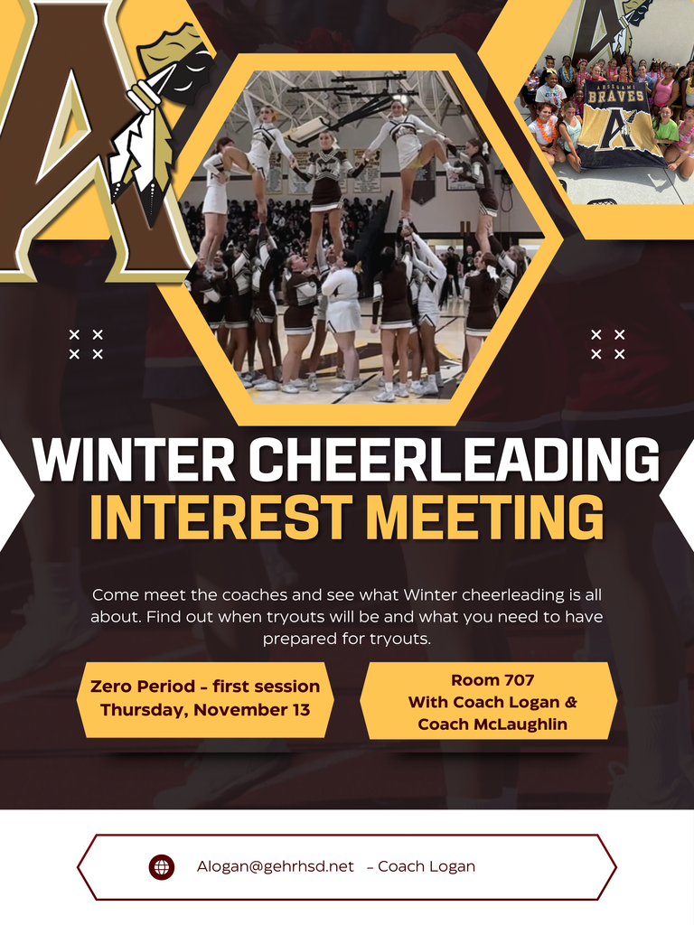 Winter interest meeting for cheerleading