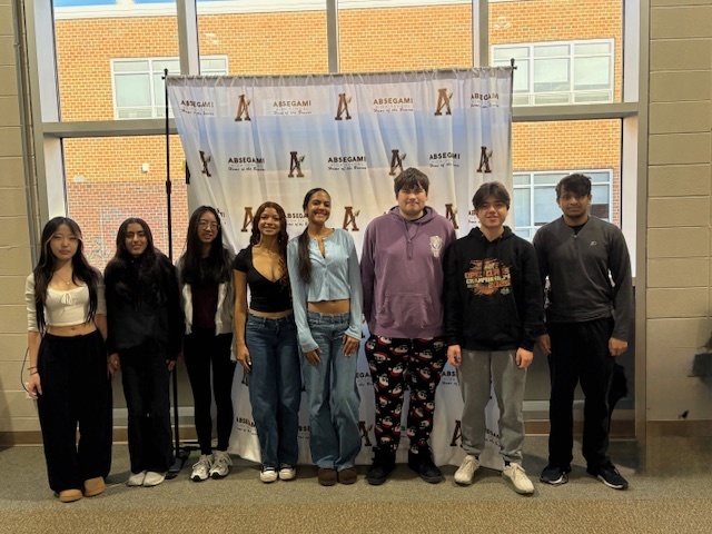 group of students standing together