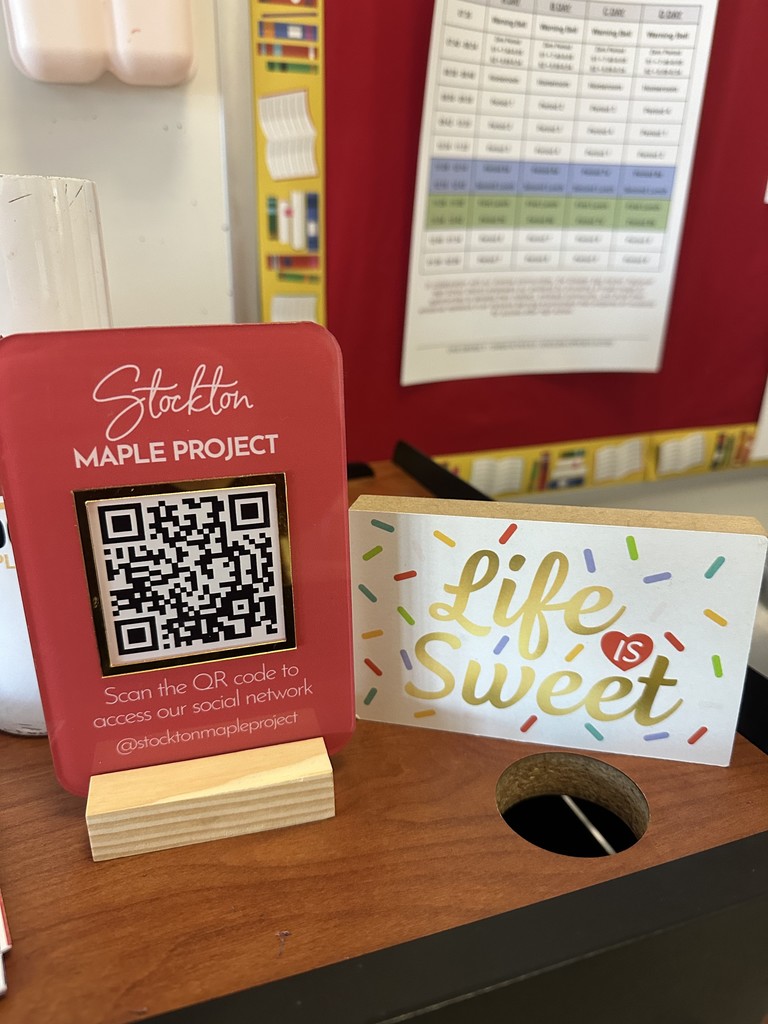 English 1 students had a presentation from the Stockton Maple Project!