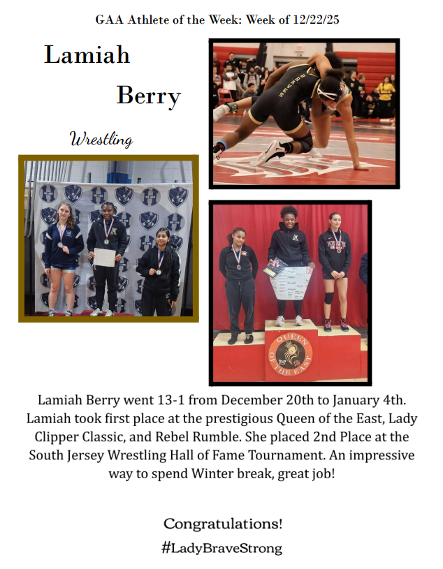 AOW- Lamiah Berry- Wrestling 