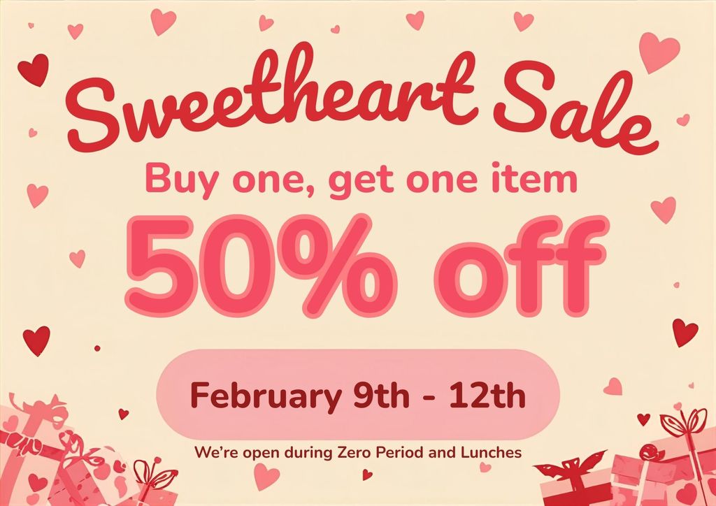 Strawberry Red Sweetheart Sale Flyer