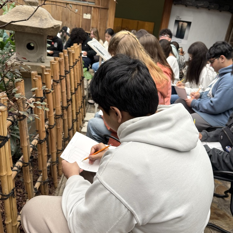 CCHS Art students at the PMA