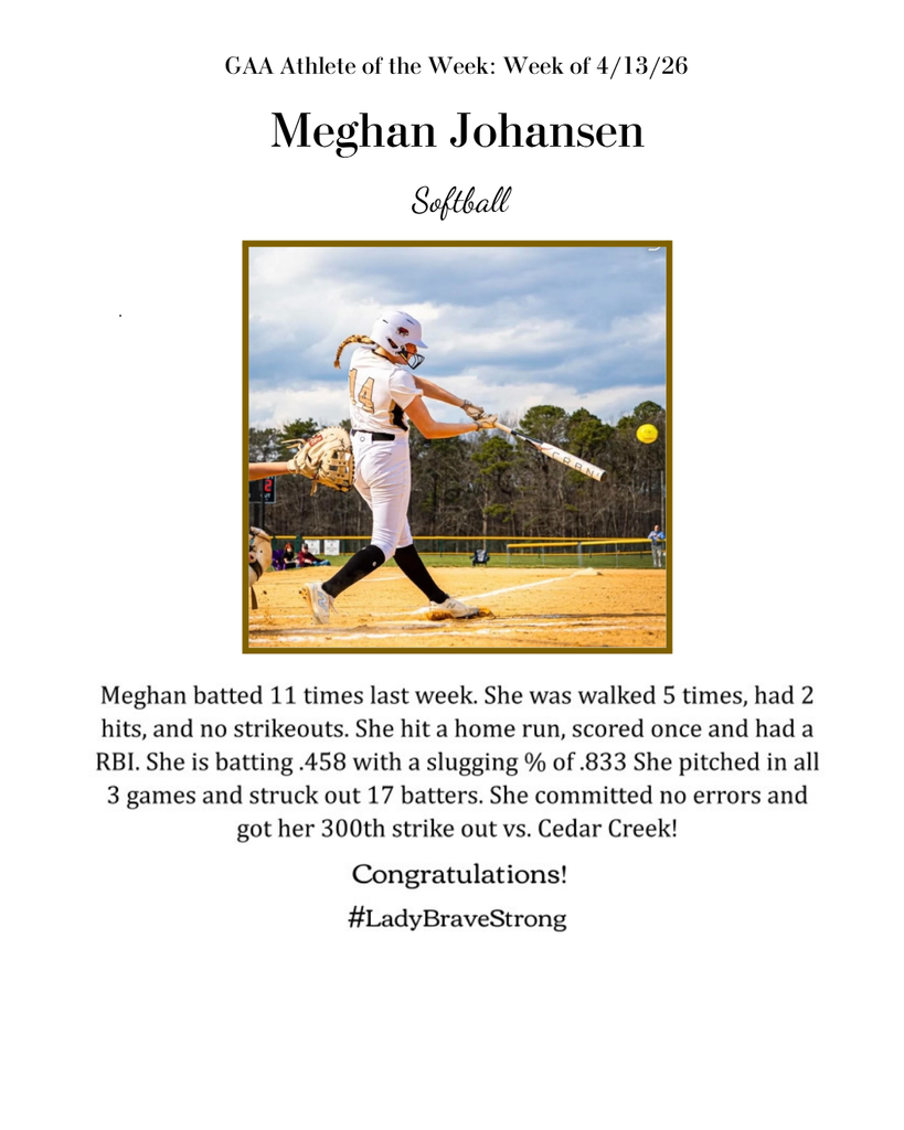 gaa softball athlete of the week