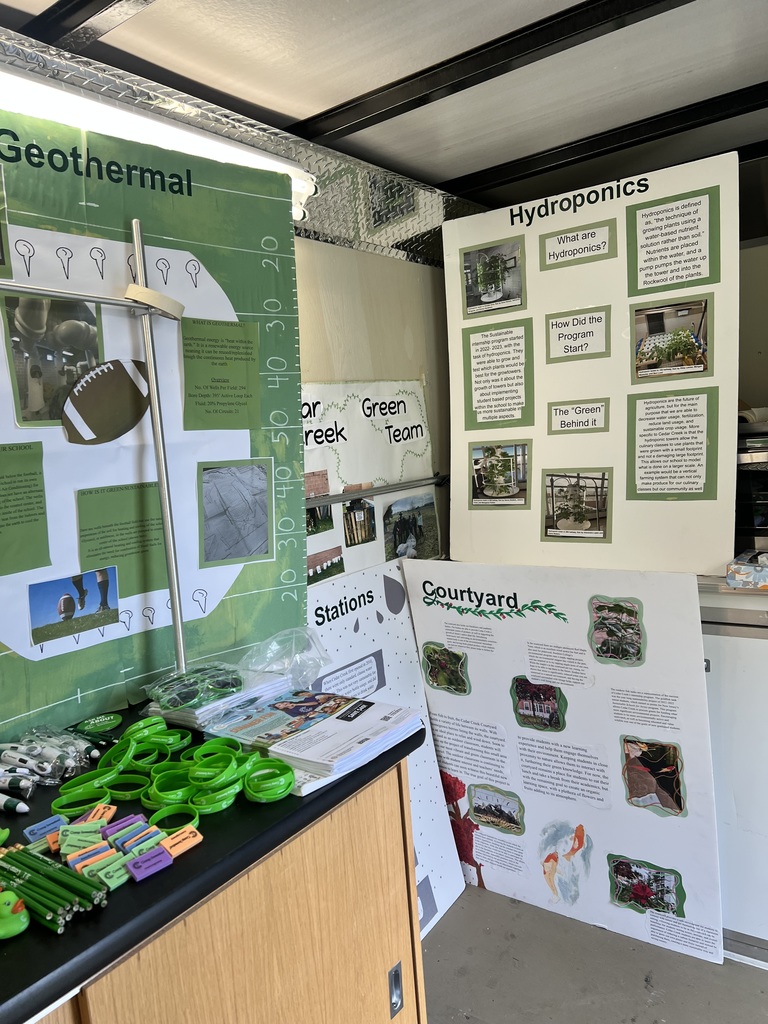 Promoting CCHS green activities and STEM CAMP July 6-9! 