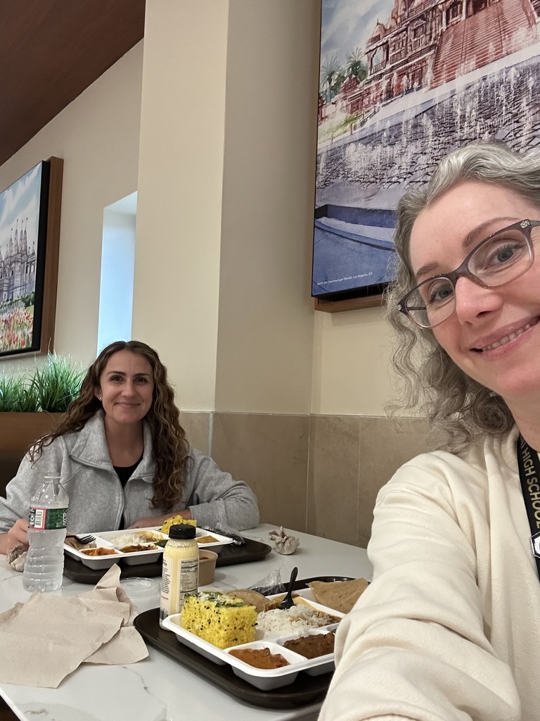 Teachers eating lunch